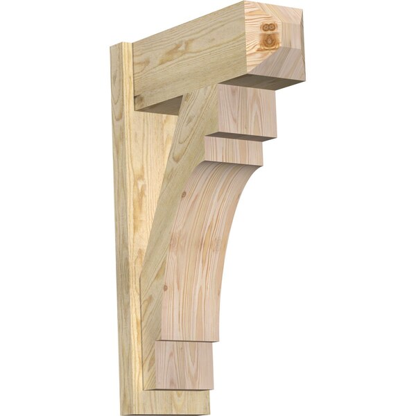 Ekena Millwork Merced Rough Sawn Craftsman Outlooker, Douglas Fir, 8"W x 20"D x 32"H OUT08X20X32MRC04RDF - main